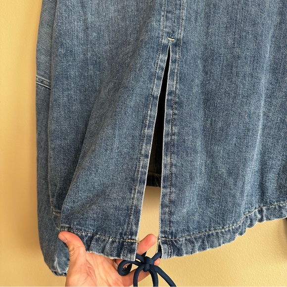 Hudson Jeans Cropped Denim Military Jacket - Picture 11 of 15